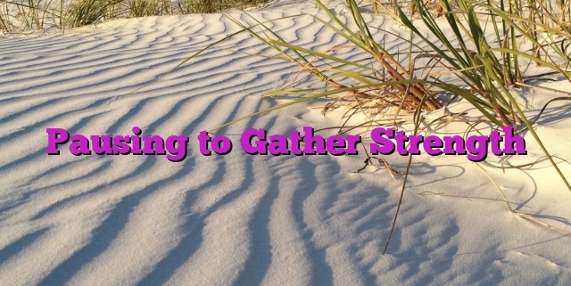 Pausing to Gather Strength
