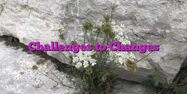 Challenges to Changes