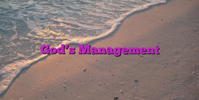 God’s Management