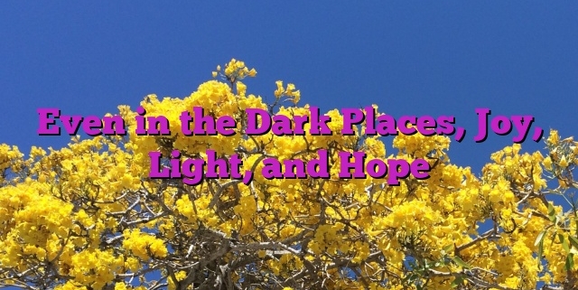 Even in the Dark Places, Joy, Light, and Hope
