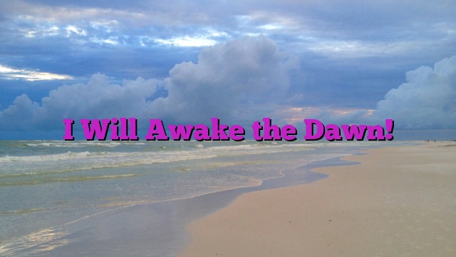 I Will Awake the Dawn!